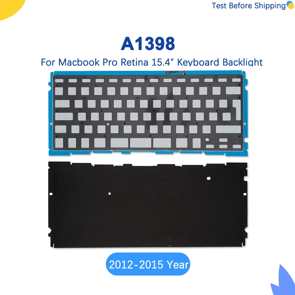 

New A1398 Keyboard Backlight For Macbook Pro Retina 15.4" US UK Keyboard Backlight 2012-2015 Year