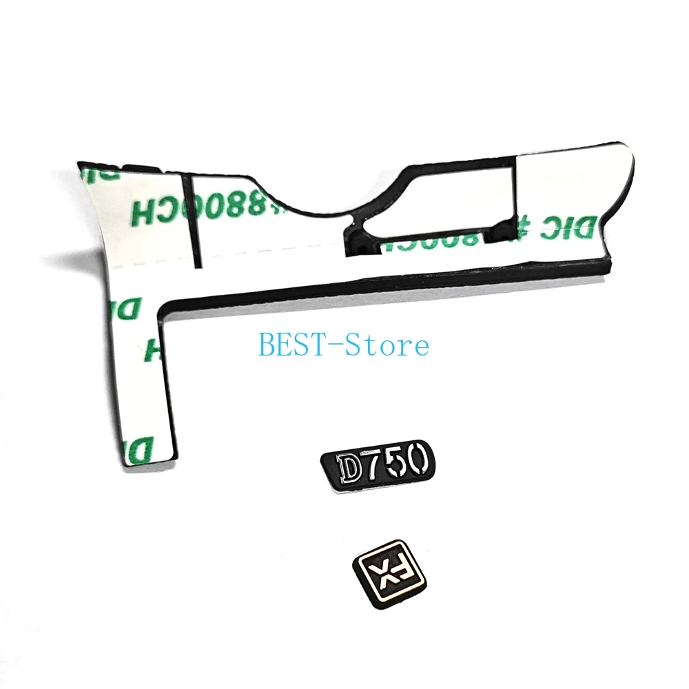 Puerto de sincronización para Nikon D750, goma lateral + logotipo D750 + FX con cinta adhesiva, accesorios para cámara, nuevo