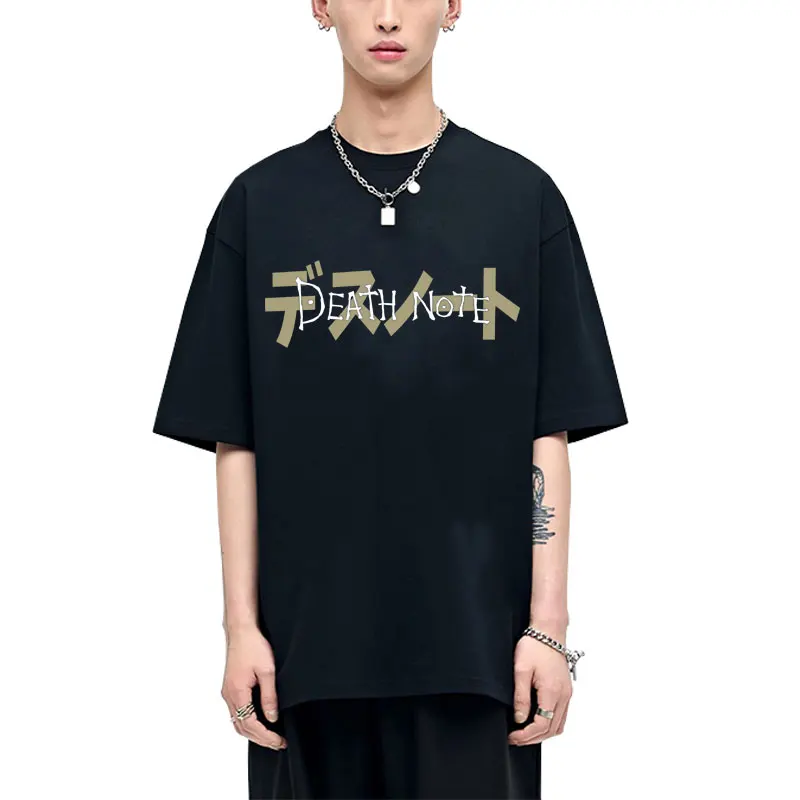 

Anime Death Note Yagami Light Graphic T-shirt Men's Women's Casual Oversized T Shirts Unisex Vintage Soft Cotton Crewneck Tshirt