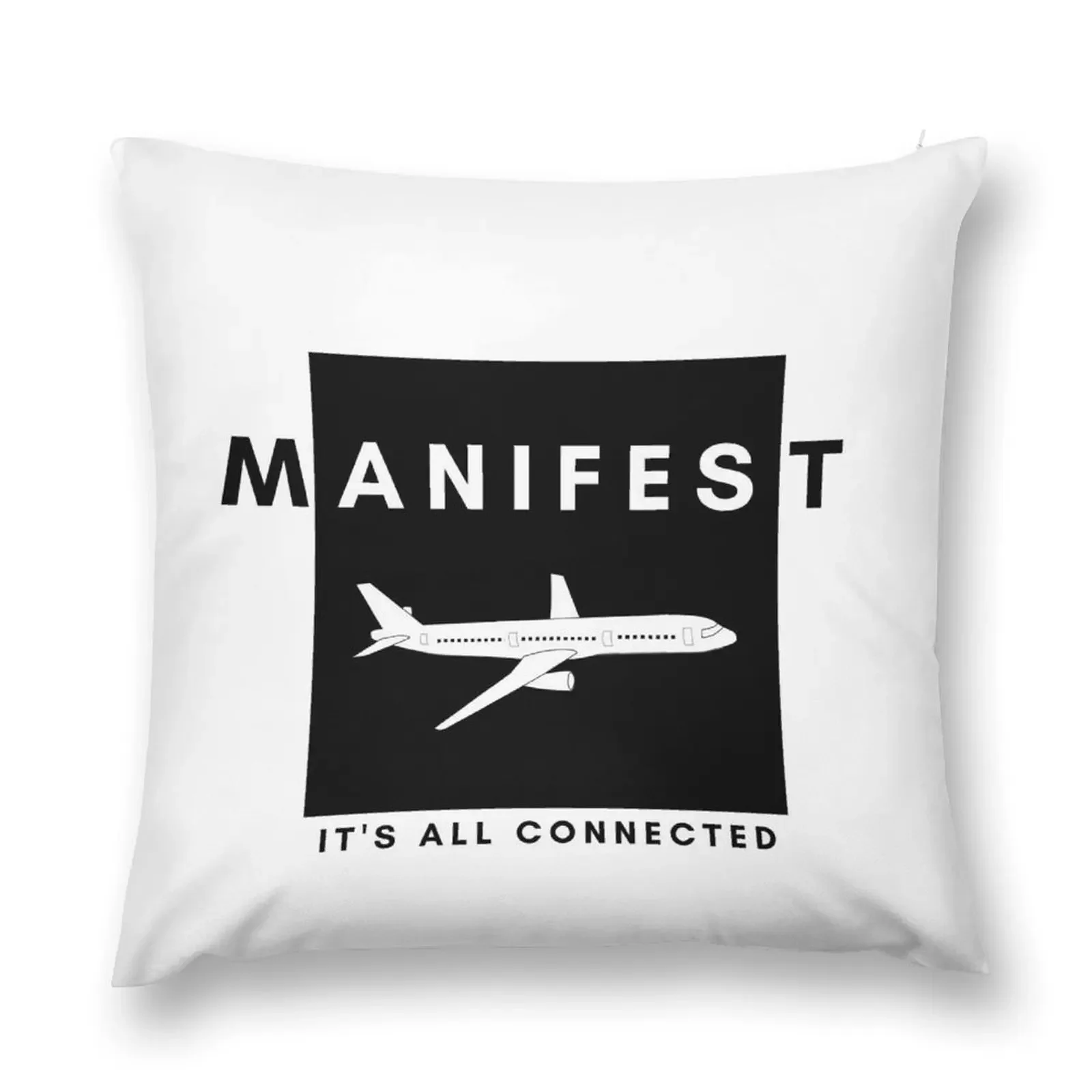 NBC Manifest TV Show: It's All Connected T-Shirt Throw Pillow Embroidered Cushion Cover Throw Pillow Plaid Sofa pillow