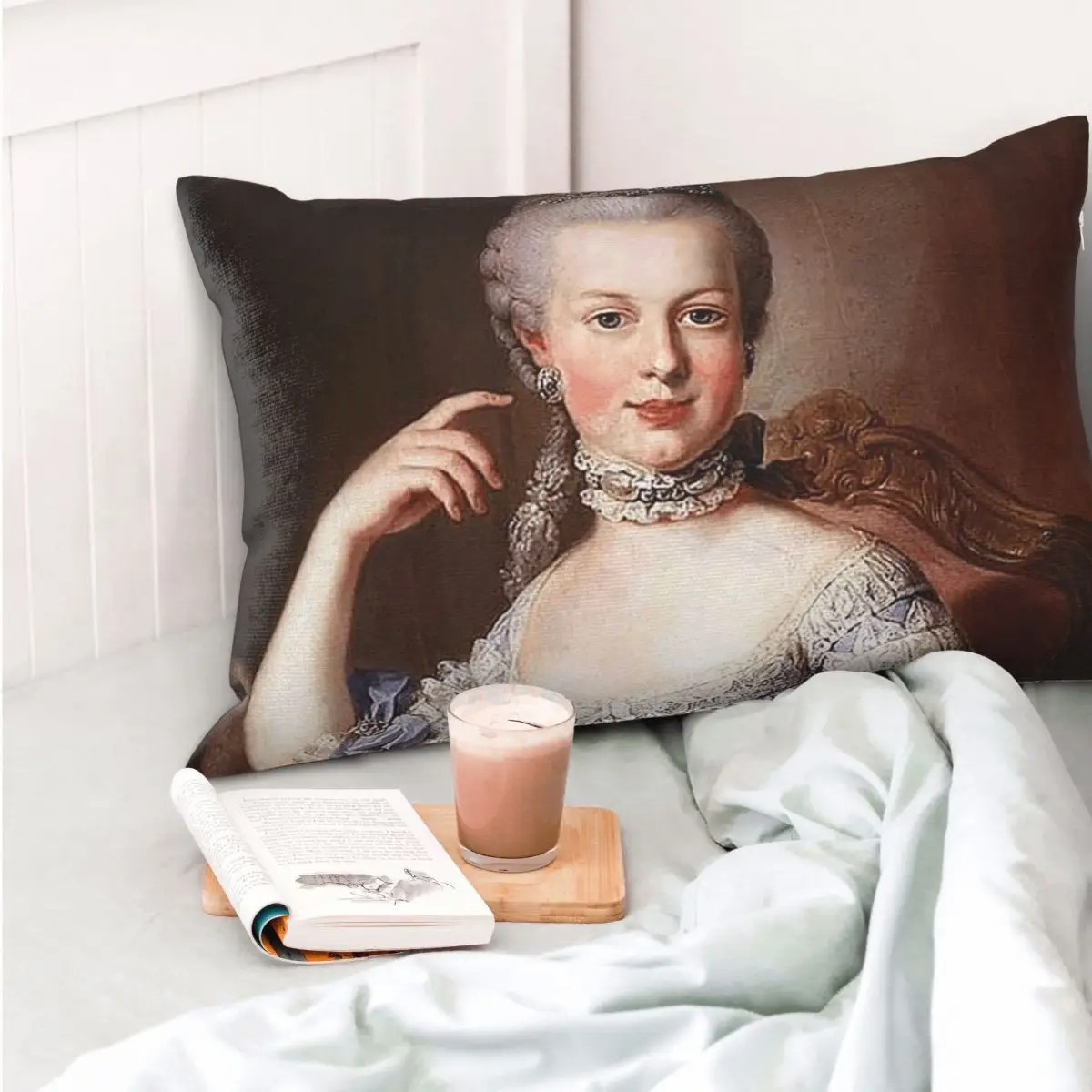 Portrait Of Marie Antoinette Martin Va Rectangle Pillowcase Cushion Cover Decorative Bedroom Bed Home Comfort Throw Pillow