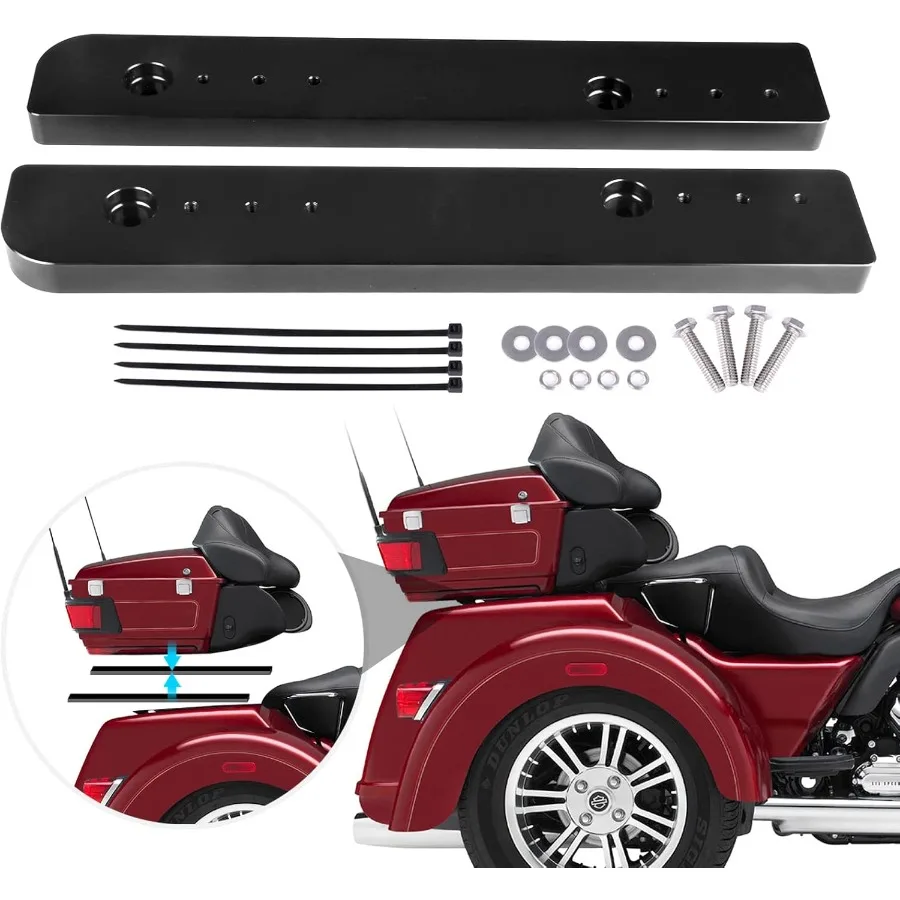 

Съемный комплект Relocator Tour Pack с регулируемой стойкой для монтажной пластины багажника 1''3'' для Harley Touring 20142025 гг.