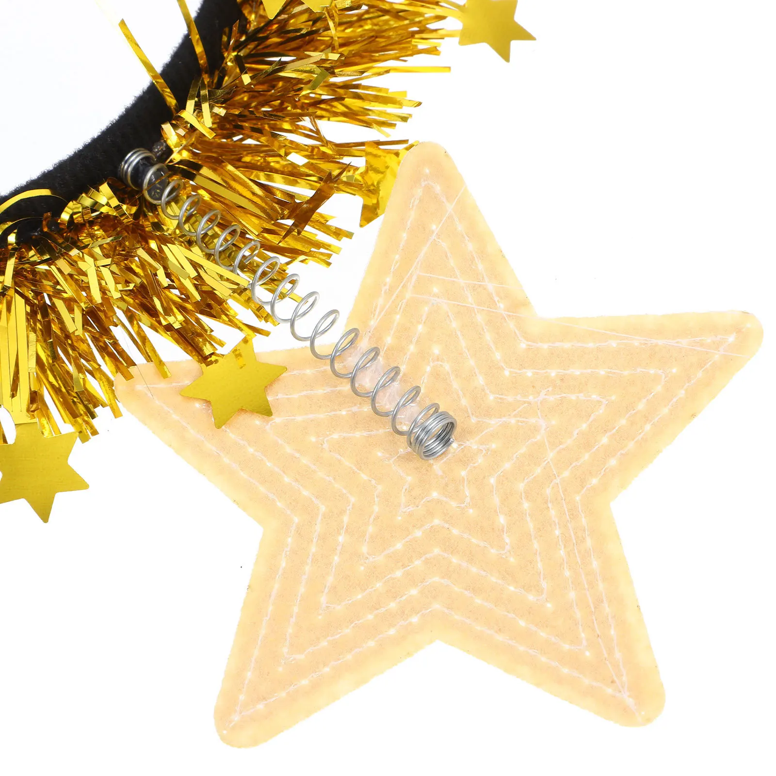 Sparkling Sequin Star Headband for Women Girls Party Festive Occasion Easy Wear Shiny Decorative Hair Accessory Photo Props