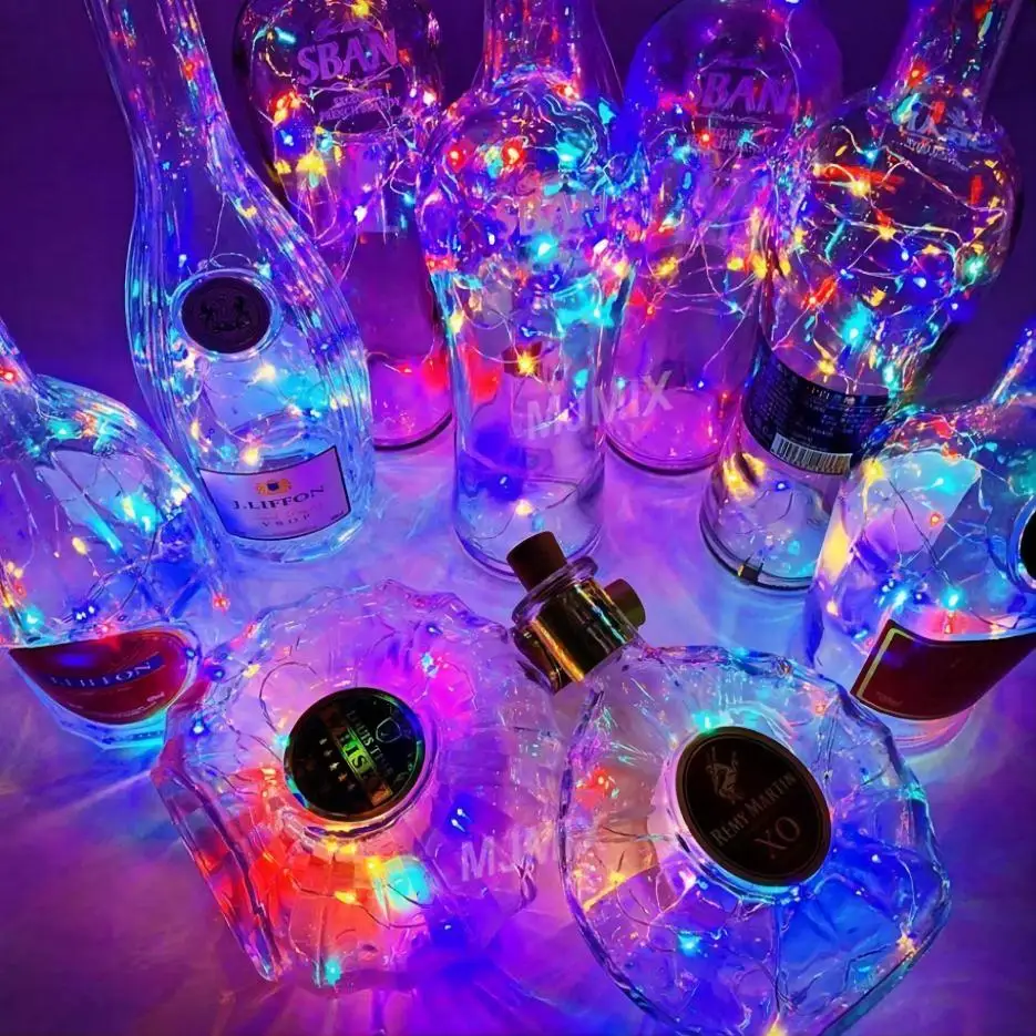 30 led luci per bottiglie di vino con sughero 3M luci in sughero fata Mini luci stringa per bottiglie di liquore artigianato decorazione di nozze per feste