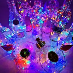 30 Leds Wine Bottle Lights with Cork 3M Cork Lights Fairy Mini String Lights For Liquor Bottles Crafts Party Wedding Decoration