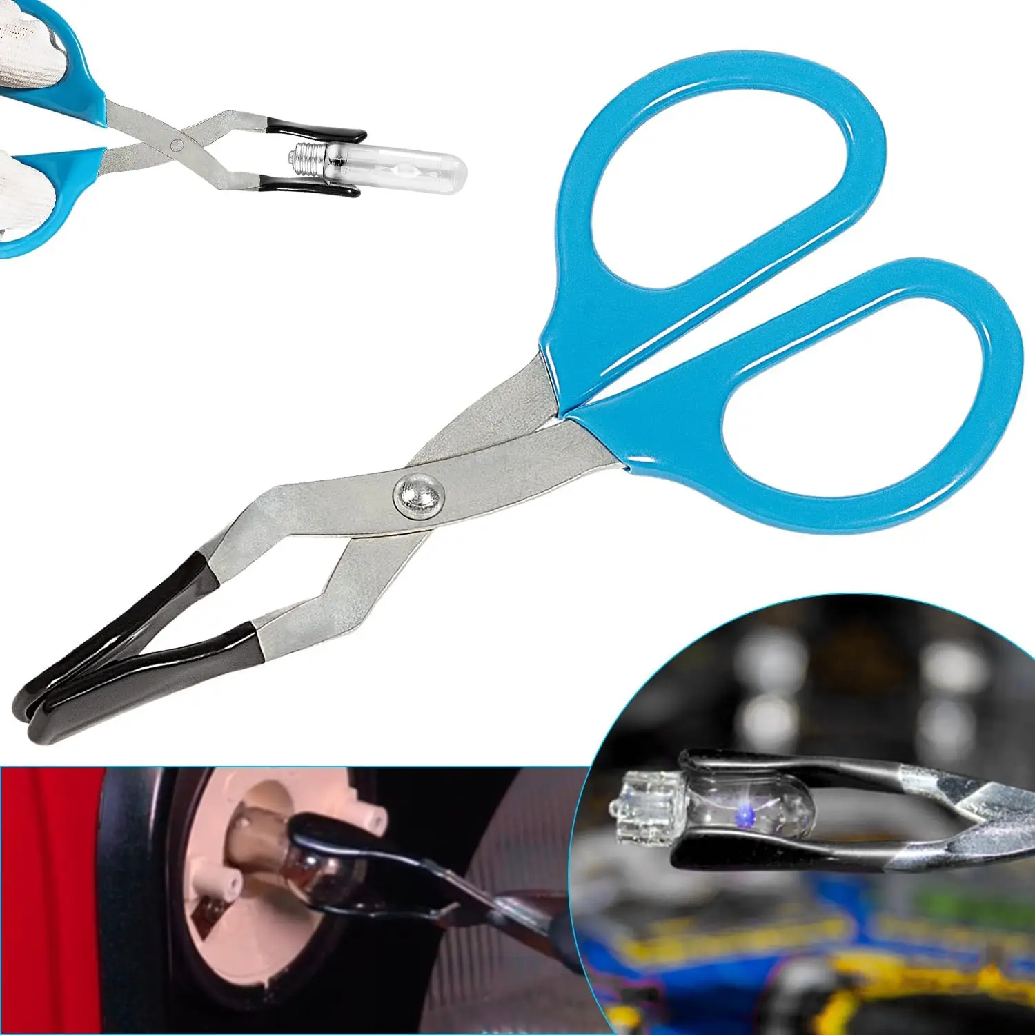 

MX Universal Mini Light Bulb Pliers & Fuse Pliers Broken Bulb Removal Extractor Changer Tool Replace 1012, 7270