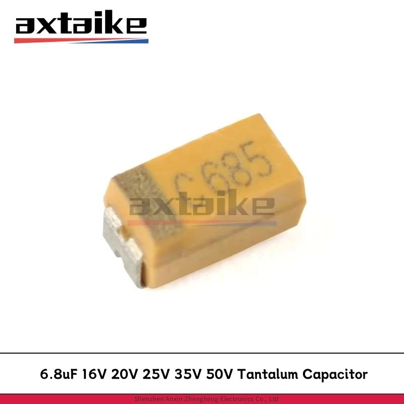 

10 шт. 6.8 мкФ 685 16В 20В 25В 35В 50В A B C D 3216 3528 6032 7343 10% SMD C685 685C 685D 685E 685V 685T Танталовый конденсатор