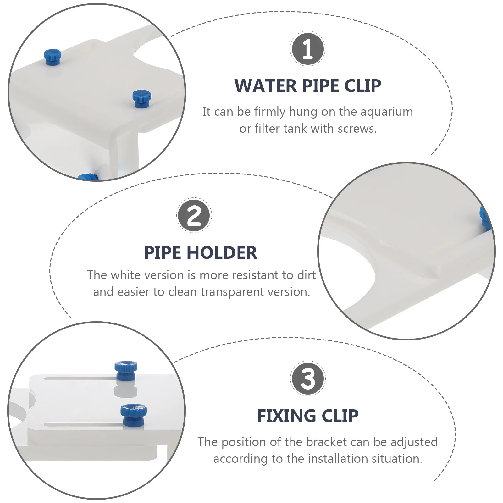 

Filter Bag Holder Aquarium Tank White 95mm Hole Sock Mount Flexible Acrylic Bracket Small Medium Sized Pet Supplies