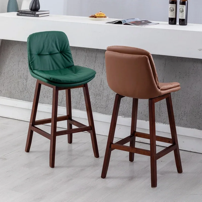 Mid Century Chairs Beauty Salon Chair Cafe Cafeteria High Kitchen Stools Leather Bar Banks Taburete Alto Modern Design Furniture