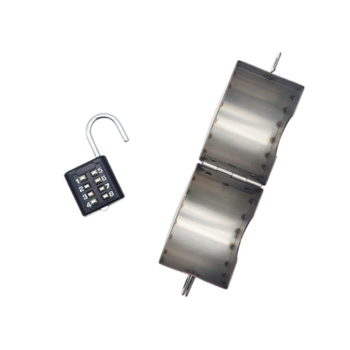 Imagen 2 del producto Cerradura de grifo para exteriores, manguera antirrobo, bloqueo de puerta giratoria de hierro, tanque Industrial, válvula de bola de botella de Gas, seguridad con candado