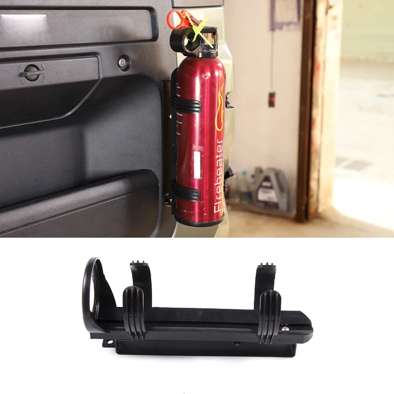 For 2020-2024 Land Rover Defender 90 110 Black Car Tailgate Adjustable Fire Extinguisher Bracket Car Modification Accessories