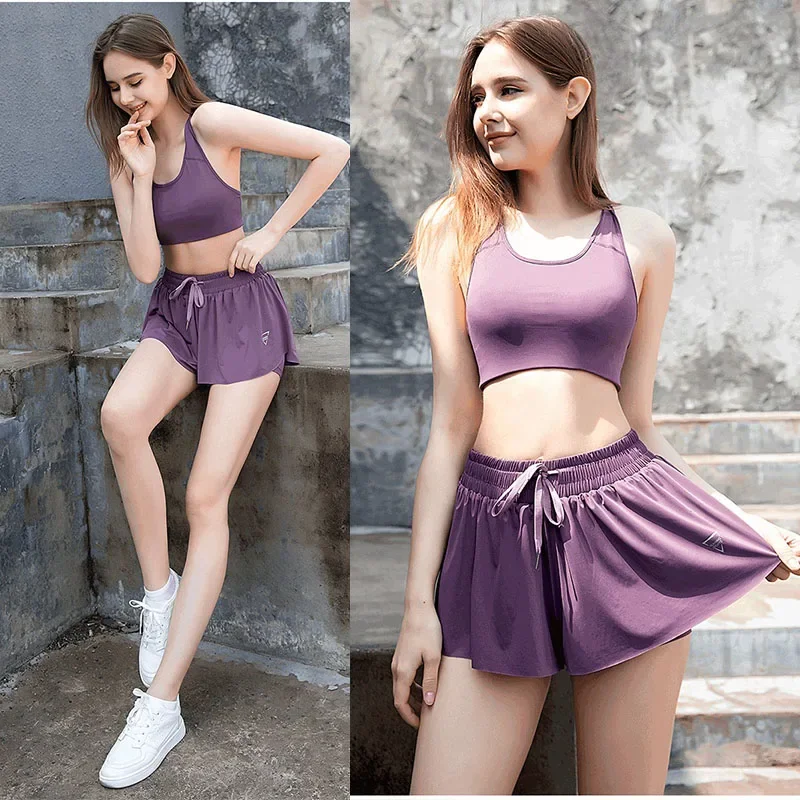 Aiithuug Sports Shorts Skirt Cute Clothes Summer Outfits Flowy Athletic Shorts for Women Gym Workout Running Lounge Pants