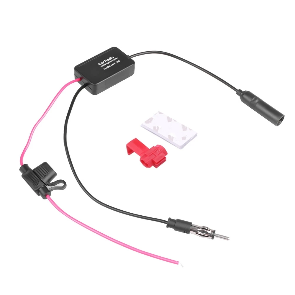 KeRestoQuebec umei-Amplificateur de signal d'antenne FM universel pour voiture, amplificateur FM pour véhicule marin, 12V, 88-108MHz