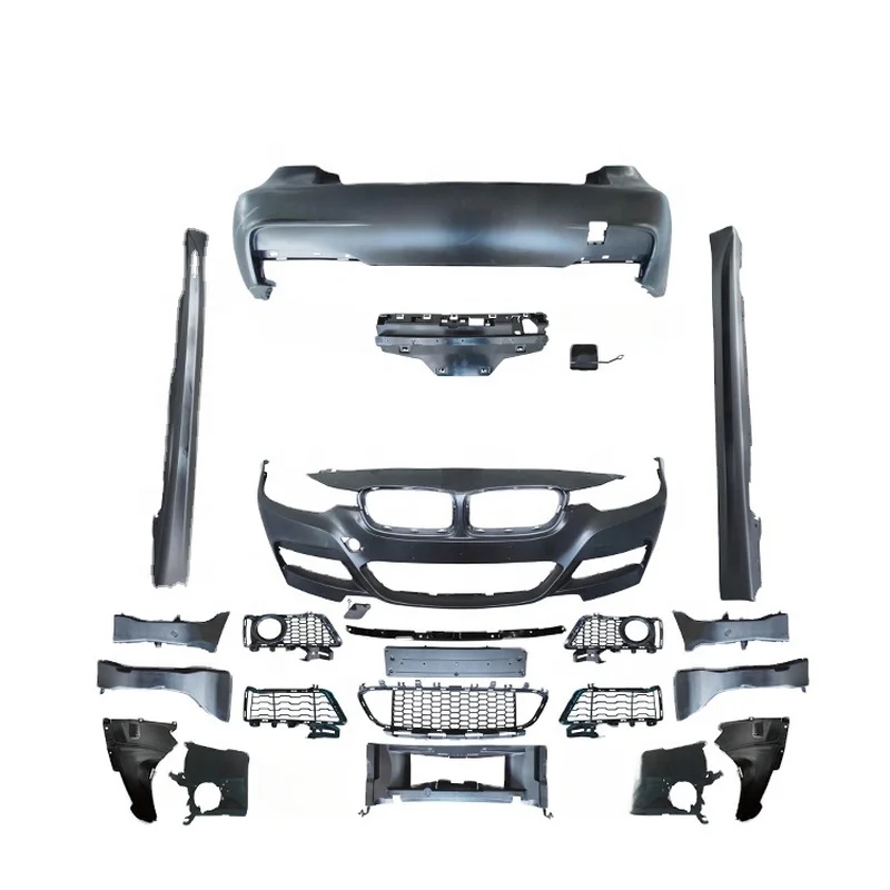 High Quality MT Style PP Body Kit Fit for 3 Series F30 F35 2012-2018 Front Bumper Fender Side Skirt Sport Exterior Modification