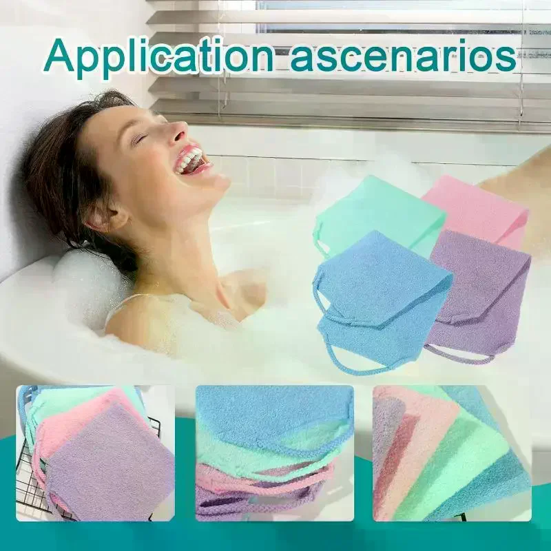 Bath Back Scrub Strap Exfoliating Body Scrub Towel Deep Clean For Household Bathroom Shower Body Cleaning Use Stretchable