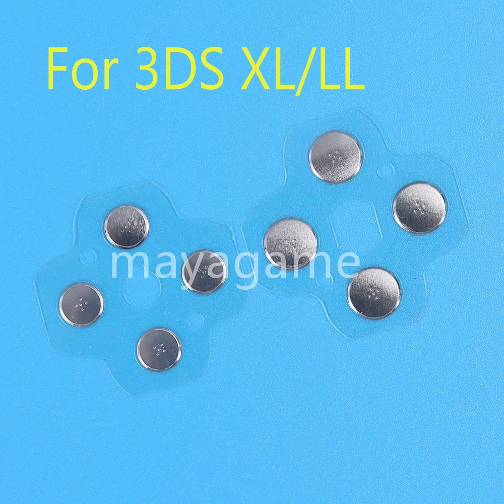 1pc para 3dsxl 3dsll 3ds xl ll controlador d almofadas d-pad metal cúpula snap pcb placa botões filme condutor