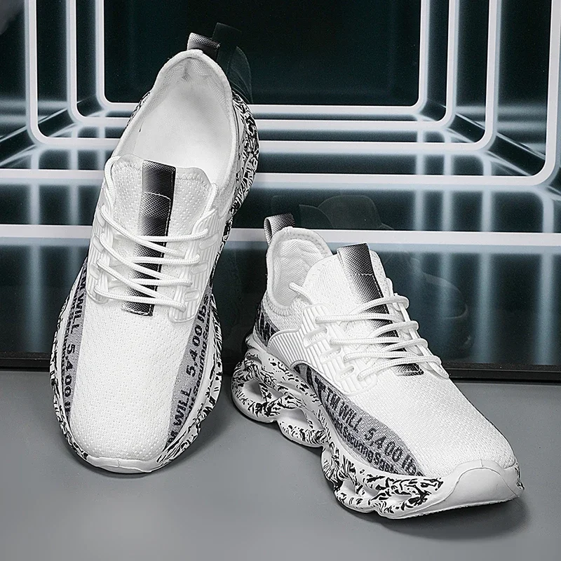 

ELUVA Mens Running Shoes Lightweight Breathable Trainers for Men Non Slip Comfortable Walking Sneakers Daily Casual Sports Shoes