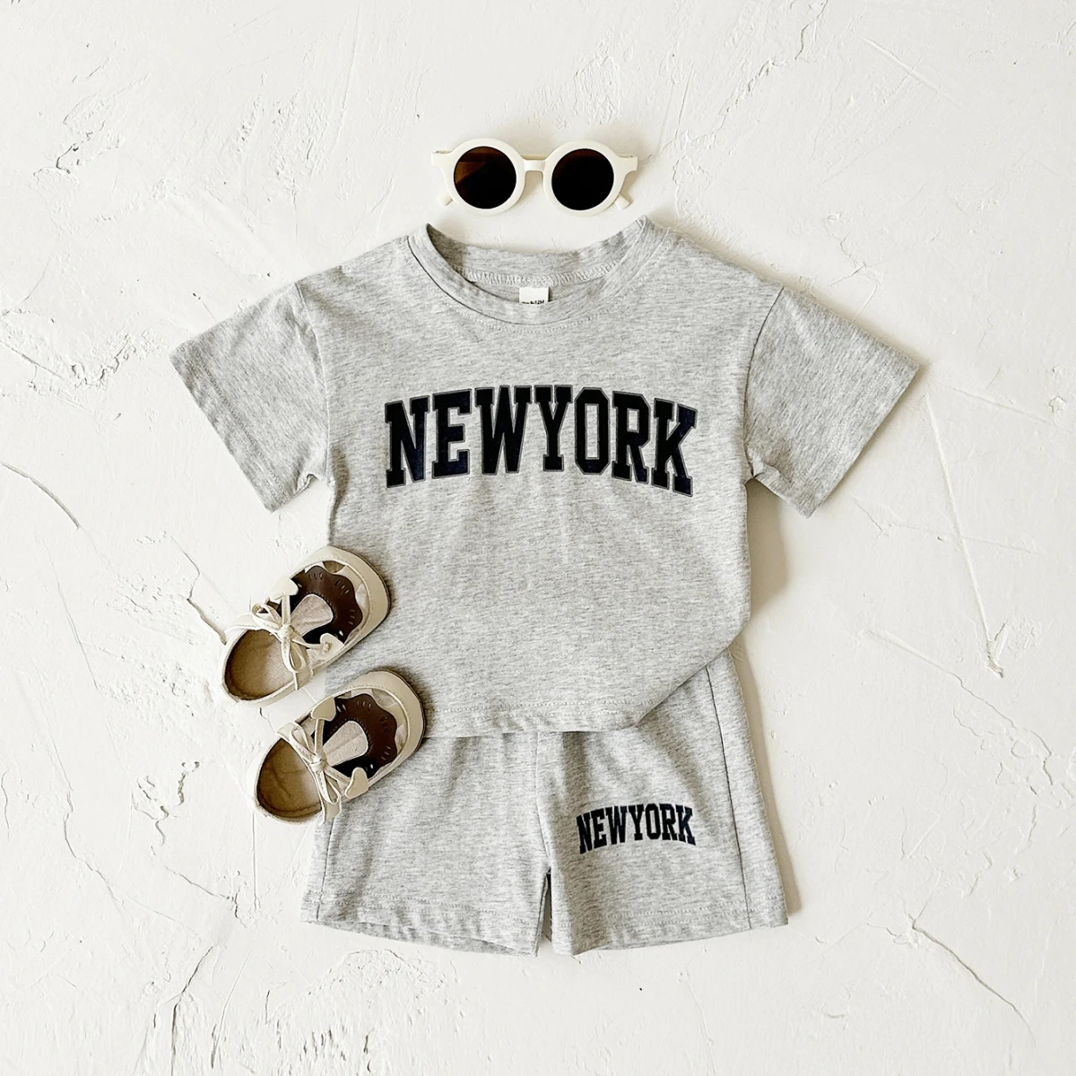 Summer New Baby Boys Clothes Short sleeved+Shorts Set Letter Printed T-shirt Sports Set Baby Girl Newborn 2PCS Infant Outfit Set