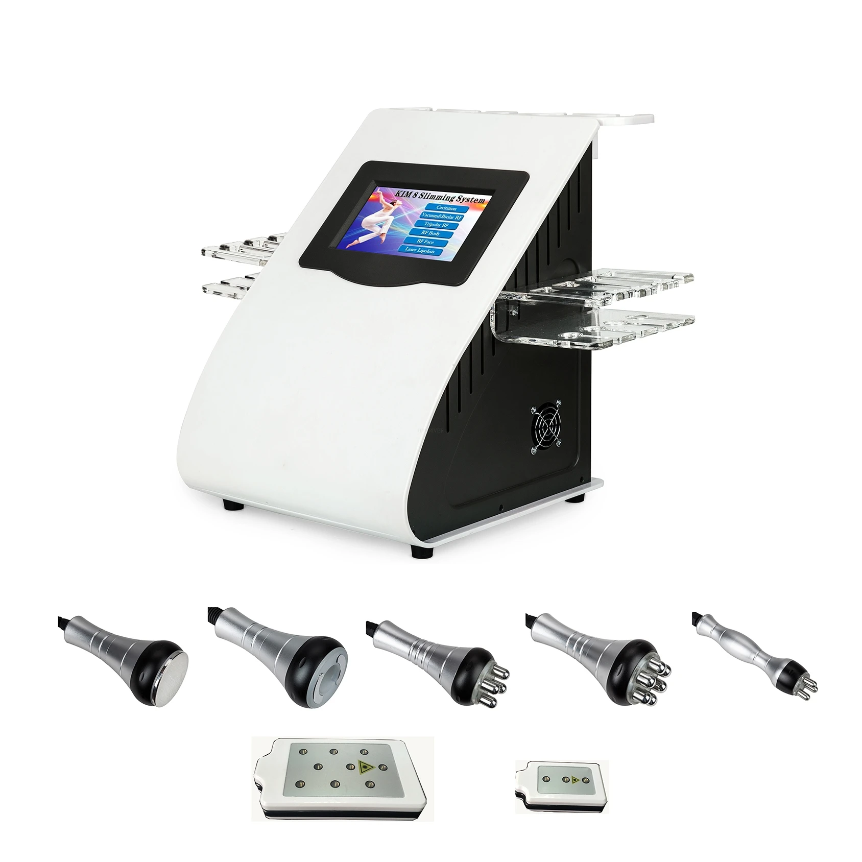 

6in1 40k Ultrasonic liposuction Cavitation 8 Pads lipo Slimming Machine Vacuum RF Body Salon Spa Equipment
