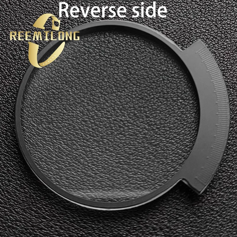 Watch lens for Diesel DZ4203 DZ4214 Mineral matter High transmittance Silver border fan-shaped watch crystal mirror glass