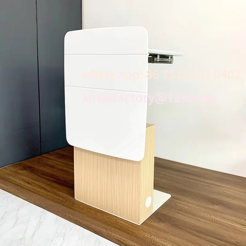 

Customizable Wooden teacher podium school furniture with podium function