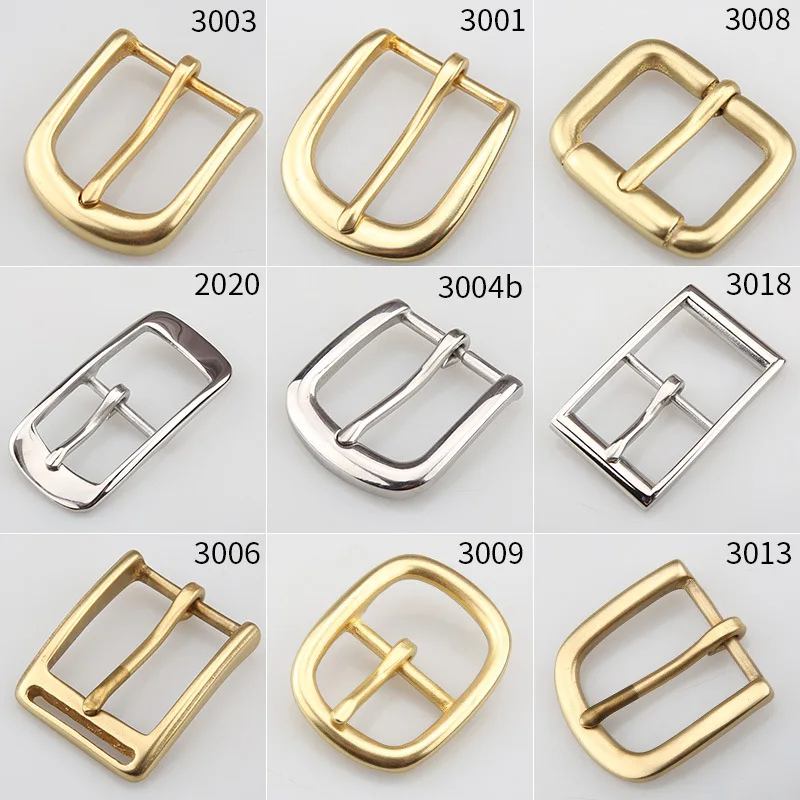 1pcs 30mm Belt Buckle Solid Brass End Bar Heel bar Buckle Single Pin Middle Center Bar Leather Craft Strap Webbing Dog Collar