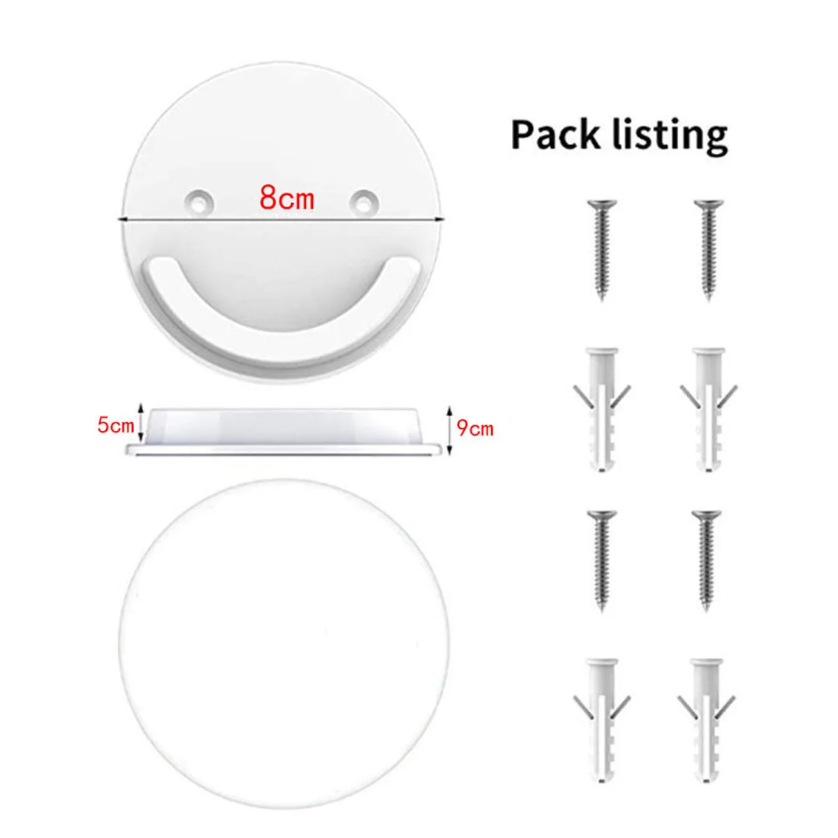 4Pcs Self Adhesive Shower Rod Holders No Drilling Shower Curtain Rod Support For Wall Shower Curtain Hanger Wall Mount Tool DIY view 3