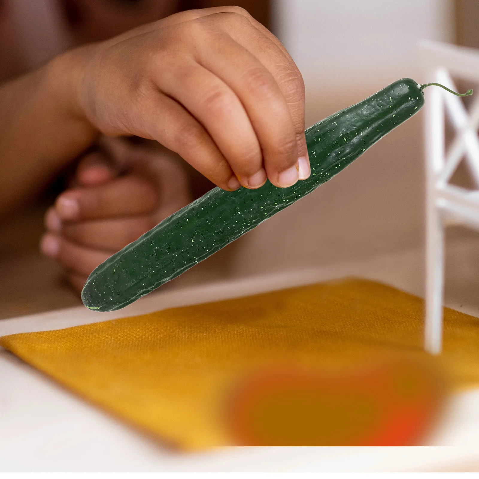 

3Pcs Lifelike Artificial Cucumber Realistic Simulation Vegetable Photo Props Home Shop Decoration Unbreakable Display Decoration