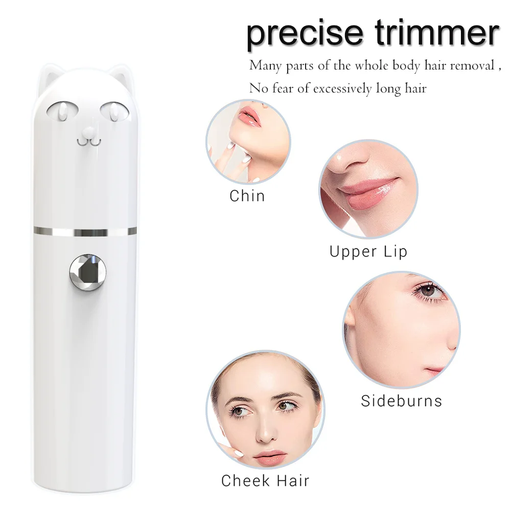 

USB Charging Women Hair Removal Tool Portable Painless Smart Trending Tech Epilator FacialTrimmer Depilator Shaver Product 2023