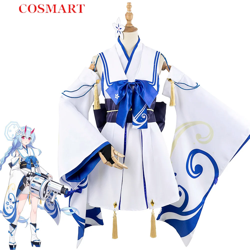 

COSMART Blue Archive Waraku Chise Kimono Cosplay Costume Cos Game Anime Party Uniform Hallowen Play Role Clothes Clothing