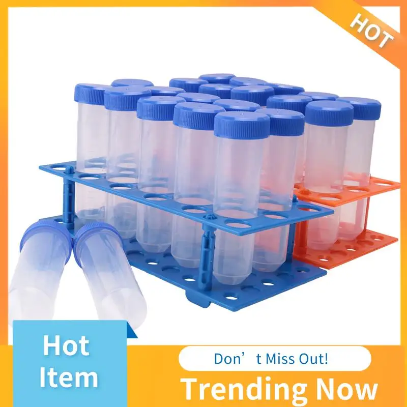 

27Pcs 50ML Conical Centrifuge Tubes 28 Well Centrifuge Tube Holder Kit Detachable Plastic Stand For Laboratory A