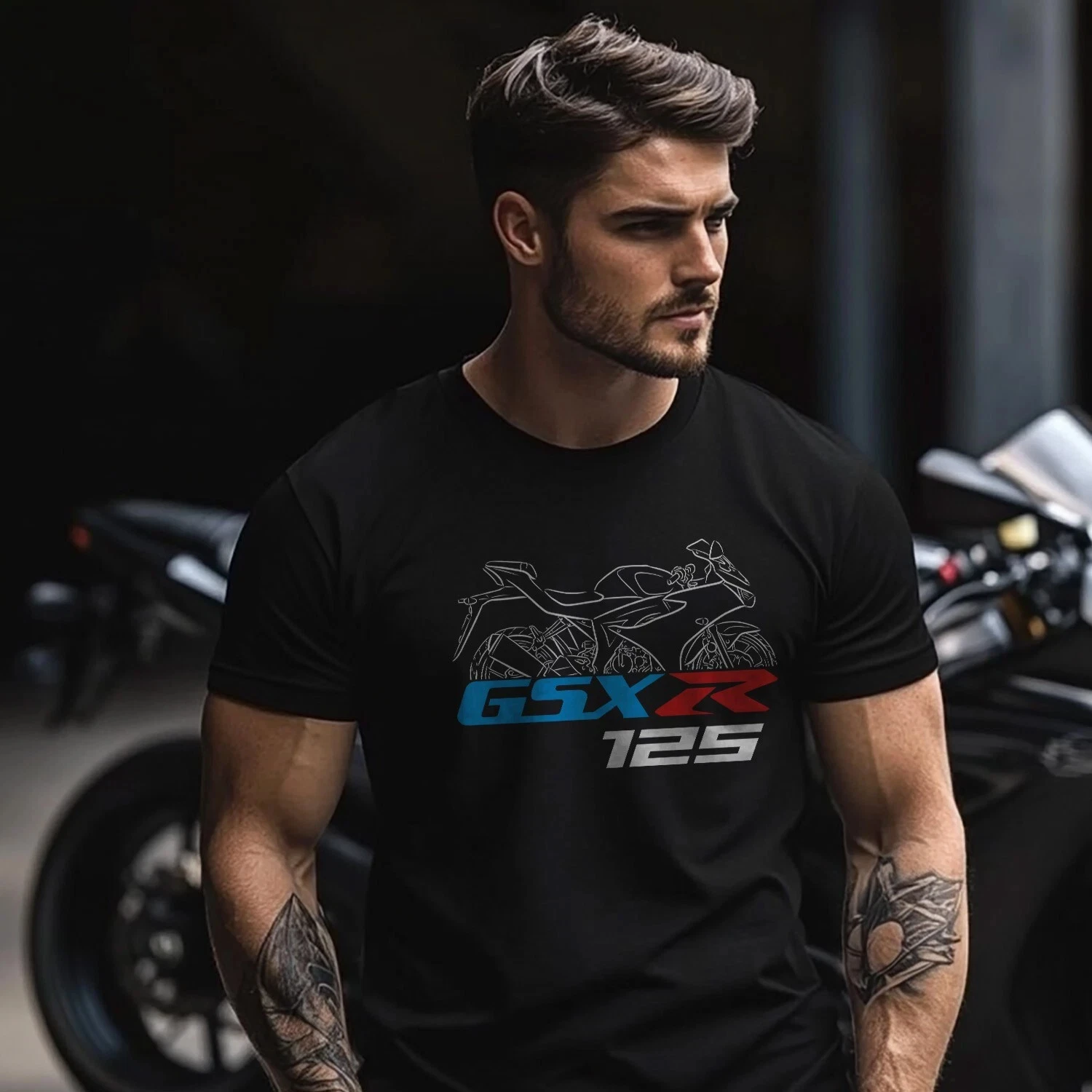 

2025 Summer Cotton Round Neck Short Sleeves for Men Women Suzuki GSX-R 125 - Motorcycle T-Shirt for Riders