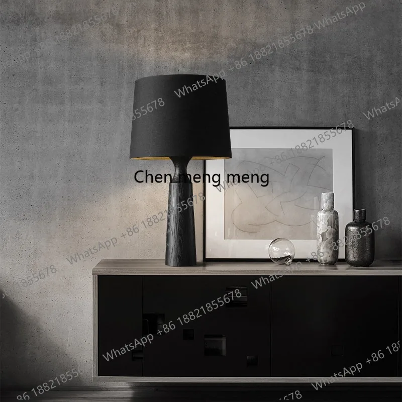 

] Desk lamp Bedroom bedside lamp High-end creative B & B Living room Study wabi sabi minimalist decoration