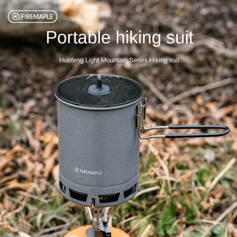 Fire-Maple G3 Petrel Сверхлегкий горшок с неопреновым рукавом Легкий уличный высокоэффективный теплообменник для пеших прогулок и путешествий