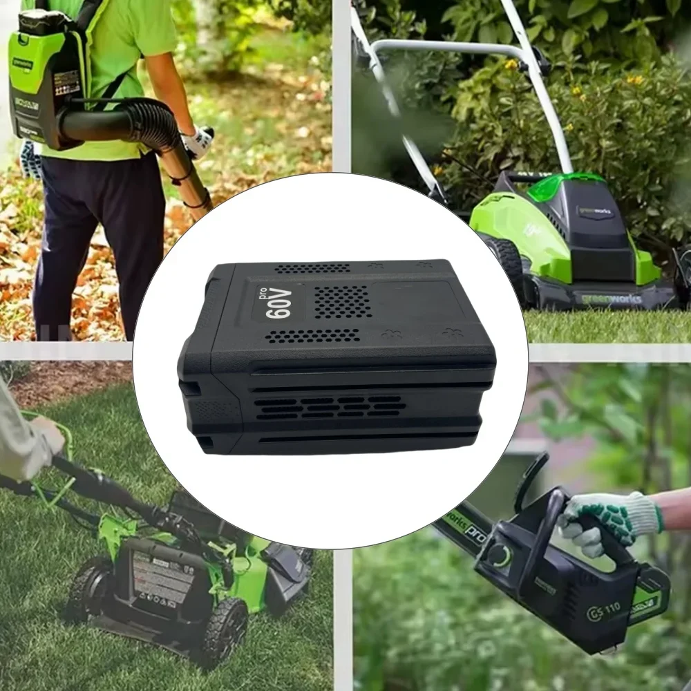 ل Greenworks برو 60 فولت 10000 مللي أمبير جزازة العشب قادين الحواف مناشير القطب منفاخ 60 فولت بطارية قابلة للشحن ليثيوم أيون