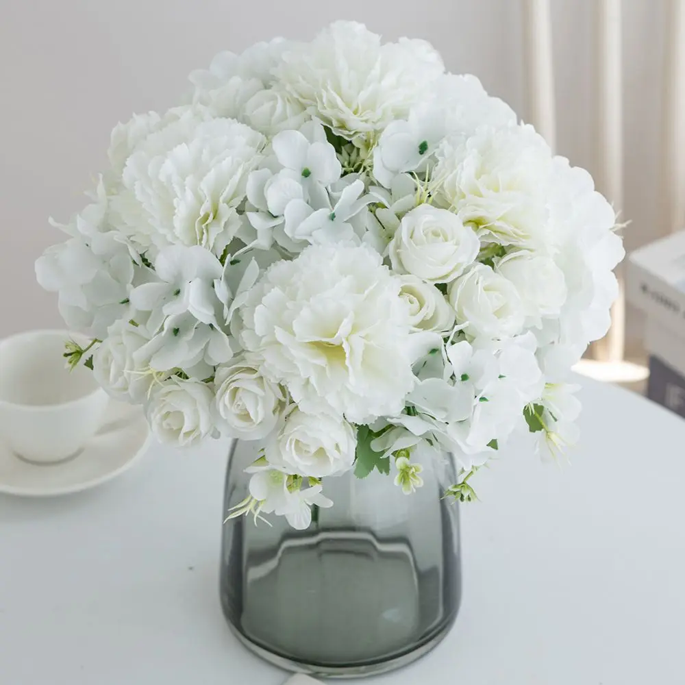 6 Stück künstliche Blumen für Festivals, Hochzeiten, Brautsträuße, Kränze, für Zuhause, Zimmer, Tisch, handgefertigte Dekoration, für den Außenbereich, Garten, DIY, Geschenkzubehör – Detail 1
