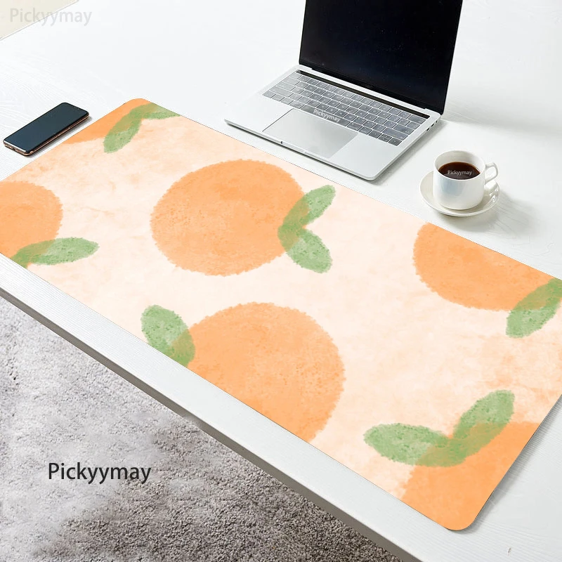 

Large Mousepad Cute Fruit Locking Edge Deskpads Student Mausepad Rubber Kawaii Pc Mouse Pad Office Carpet Desk Mat 800x300