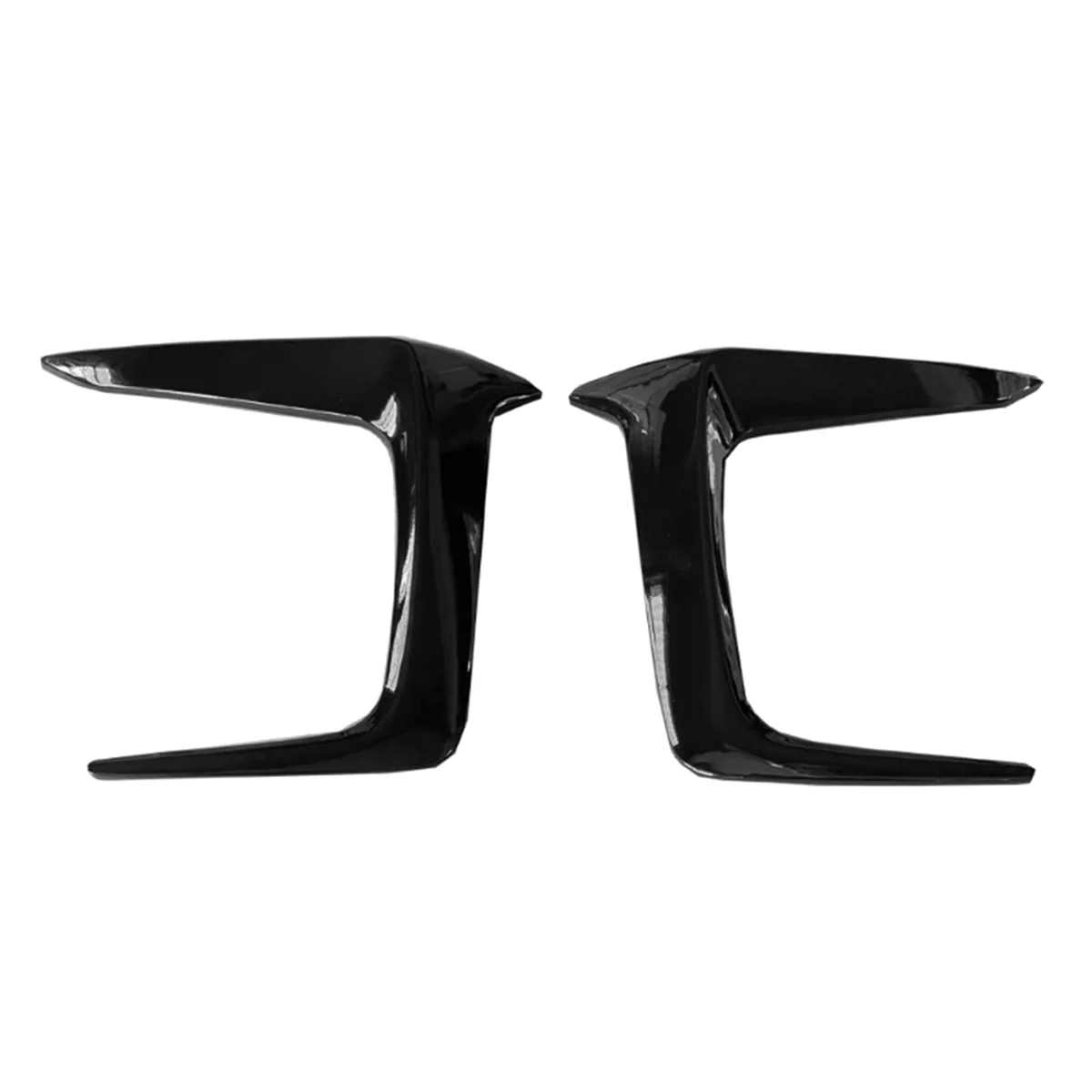 

2PCS Car Front Fog Light Lamp Cover Splitter Trim Side Bumper Frame Air Intake Vent Lid for Toyota RAV4 2020-2022