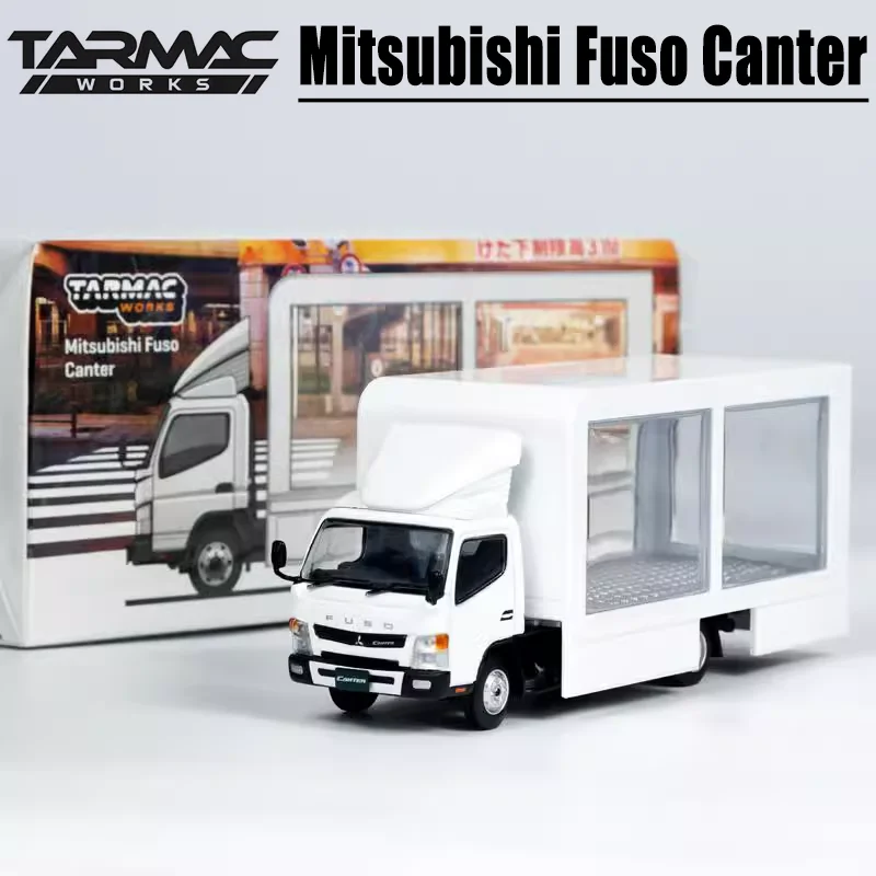 Tarmac Works 1/64 Mitsubishi Fuso Canter Legering Speelgoedmotor Diecast Metaal Model Cadeau