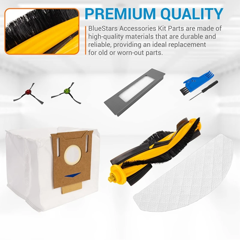Accesorios de repuesto para Robot aspirador ECOVACS DEEBOT T8 T8 AIVI T8 MAX N8 Pro N8 Pro + Yeedi Vac/Yeedi Vac Max, 1 Juego