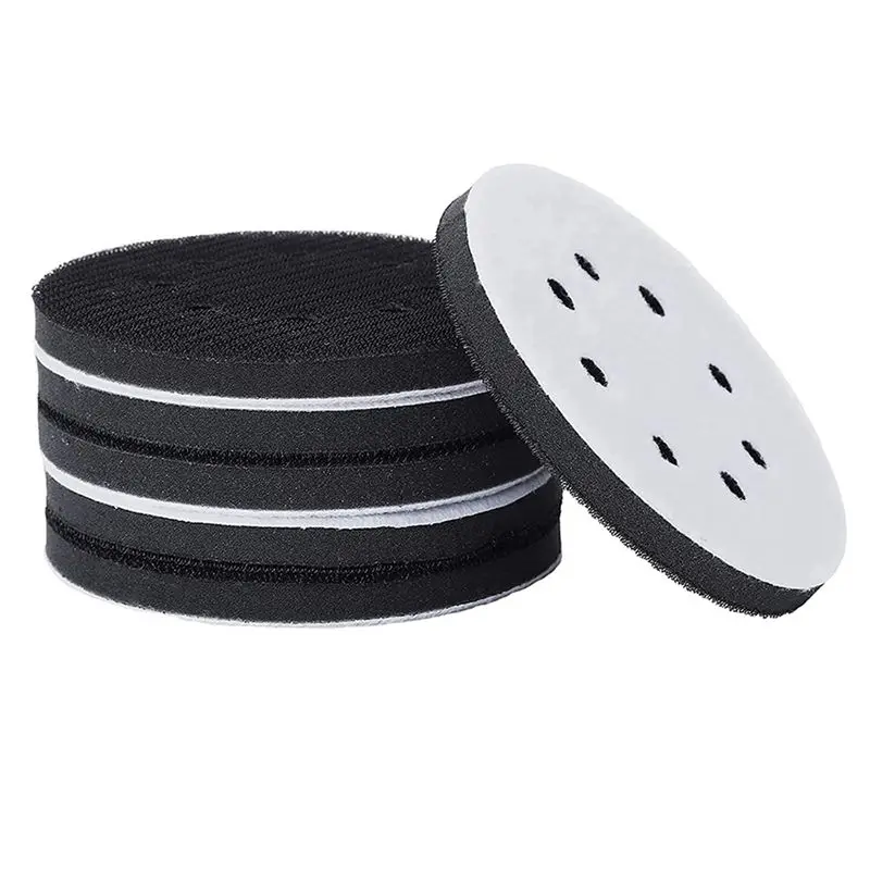 

VEHO-12PCS 5 Inch(125Mm) 8-Hole Soft Sponge Interface Pad For Sanding Pads And Hook&Loop Sanding Discs For Surface Polishing