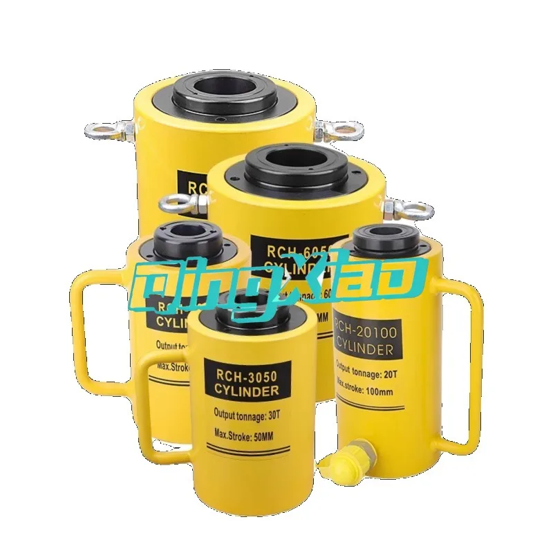 

Multi Stage Electric Hydraulic Jack 10T 20T 50T Ultra Thin Separate Oil Cylinder For Heavy Pulling Tensioning Lifting Equipment