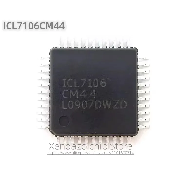 5pcs/lot ICL7106CM44 ICL7106 CM44 QFP-44 package Original genuine LED display driver chip A/D converter chip