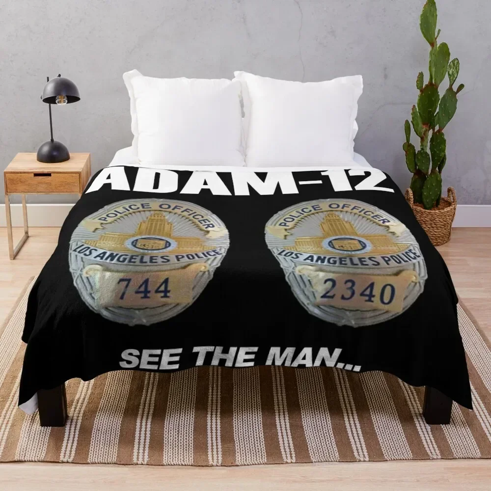

ADAM 12 Throw Blanket Cute Plaid Thin Flannel Fabric Camping Blankets