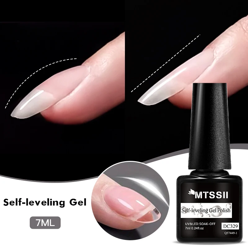 7ML Russian Self Leveling Gel Nail Polish Strong Base Coat Reinforced Gel Lacquer Semi Permanent Soak Off UV LED Gel Varnish