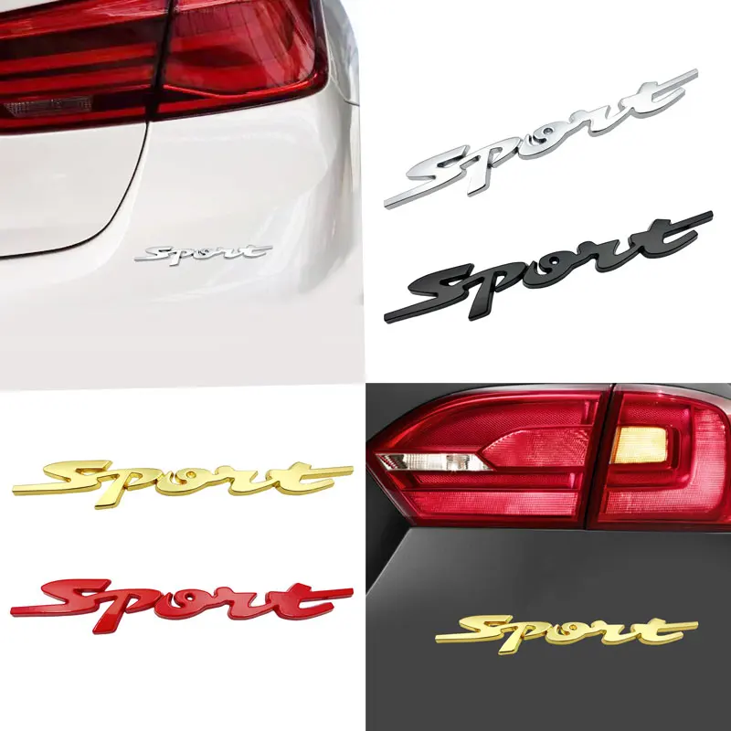 3D Metal Chrome Sport Logo Sticker Emblem Badge Car Trunk Auto body Racing For Suzuki Swift ZC33S ZC32 ZC31 Car Accessories