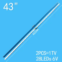 New 2PCS/Lot For 43 Inch LCD TV 43NU7100 UE43NU7100 UN43NU7100 UE43NU7100U AOT 43 NU7100F UE43NU7120U UE43NU7170U BN96-45954A