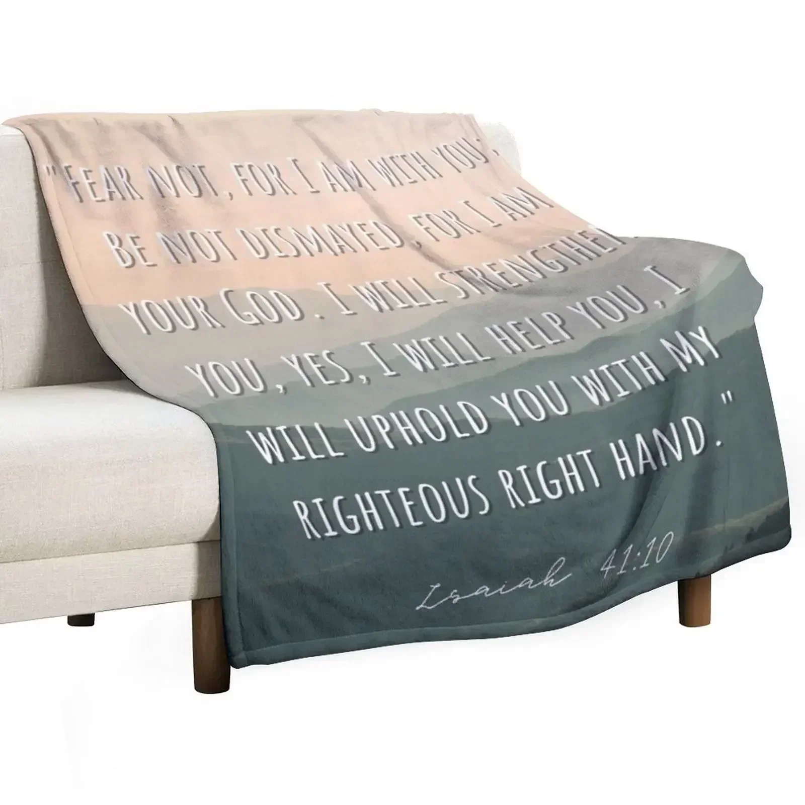 Christian Bible Verse Throw Blanket Warm Comfortable Blanket Gift for Parents Friends