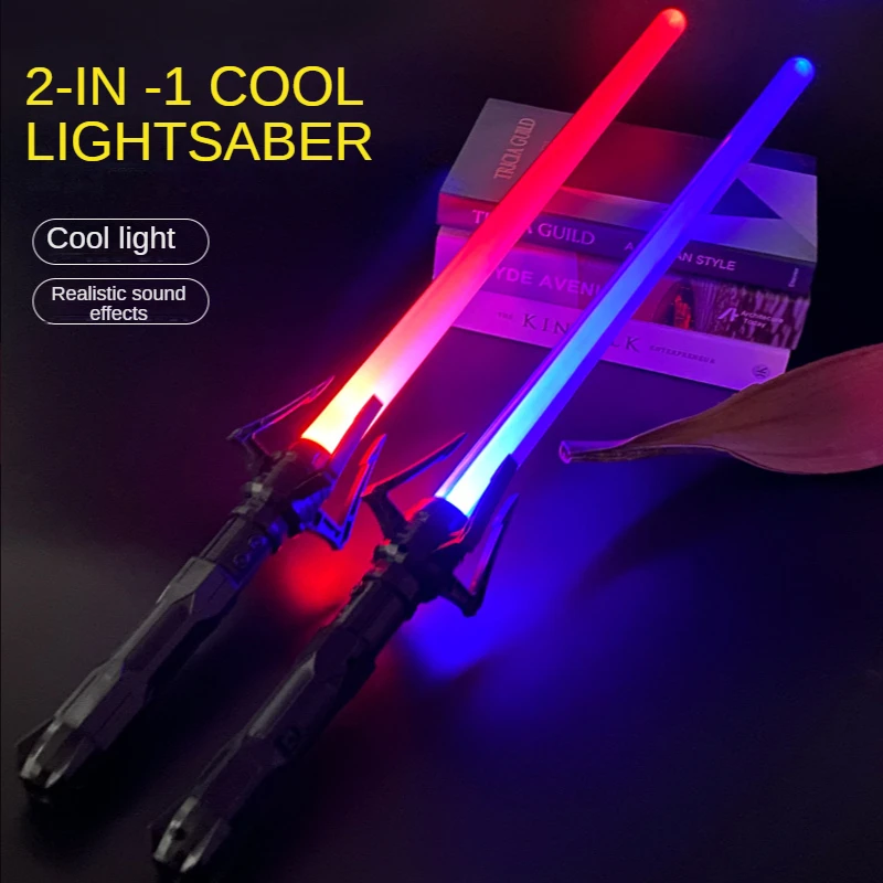 Lichtschwert 80cm RGB Licht Saber Laser Schwert Spielzeug 7 Farben Ändern Kinder Soundfonts Kraft FX FOC Blaster Spielzeug Jedi laser Schwert Geschenk