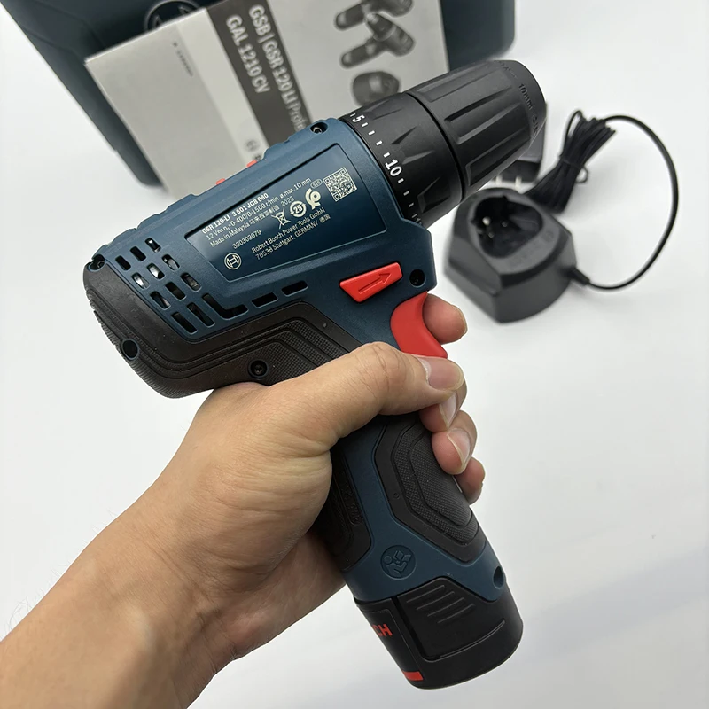Imagem -03 - Bosch-mini Chave de Fenda sem Fio Furadeira Elétrica Portátil Conjuntos Padrão Faça Você Mesmo Home Estilo Modelo Leve Gsr 120-li 12v